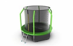 EVO JUMP Cosmo 8ft (Green) + Lower net. Батут с внутренней сеткой и лестницей, диаметр 8ft (зеленый) + нижняя сеть - фото 92345