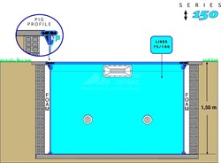 Сборно-разборный бассейн овальный GRE "PЕ" длина 7,3 м, ширина 3,75 м, глубина 1,5 м - фото 93842