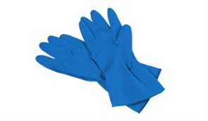 Перчатки многоцелевые, голубые, размер L