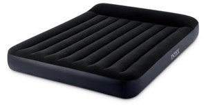 64144 Надувной матрас с подголовником Pillow Rest Classic Bed Fiber-Tech, 183х203х25см