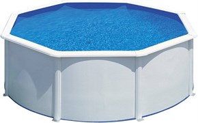 Сборный бассейн GRE Fidji круглый, ? 550 x 120 см, 24,94 м3, со скиммером и форсункой, плёнка 0,3 мм (цвет белый)