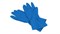 Перчатки многоцелевые, голубые, размер S - фото 91965