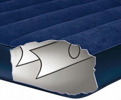 68765 Надувной матрас Classic Downy Bed, 152х203х22см с подушками и насосом - фото 79216