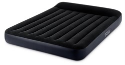 64148 Надувной матрас с подголовником Pillow Rest Classic Bed Fiber-Tech, 137х191х25см, встроенный эл.насос - фото 79274
