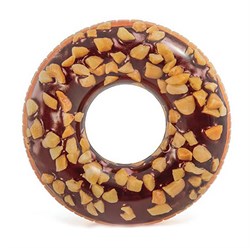 56262 Надувной круг "Пончик шоколад" 114см - фото 81125