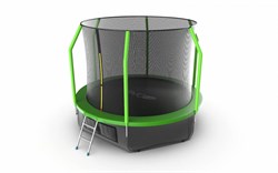 EVO JUMP Cosmo 10ft (Green) + Lower net. Батут с внутренней сеткой и лестницей, диаметр 10ft (зеленый) + нижняя сеть - фото 92337
