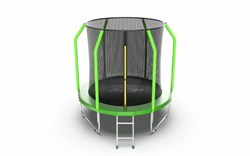 EVO Jump Cosmo 6ft (Green) Батут с внутренней сеткой и лестницей, диаметр 6ft (зеленый) - фото 92349