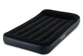 64146 Надувной матрас с подголовником Pillow Rest Classic Bed Fiber-Tech, 99х191х25см, встроенный насос