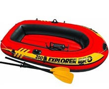 58357 Надувная лодка Explorer Pro 200 Set 196х102х33см с пластик. веслами и насосом, от 6лет