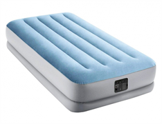 64166 Надувная кровать Intex Raised Comfort Airbed , 99x191х36см, со встроенным насосом 220