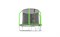EVO JUMP Cosmo 8ft (Green) Батут с внутренней сеткой и лестницей, диаметр 8ft (зеленый) - фото 92344