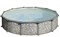 Бассейн круглый GRE (3,5x1,32) имитация камня, комплект с форсункой и скиммером /PR358P - фото 93692