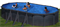 Сборный бассейн GRE Granada овальный, 730 x 375 x 132 см, 28,21 м3, с фильтром, скиммером, лестницей и подстилкой, плёнка 0,4 мм, отделка под графит - фото 93808